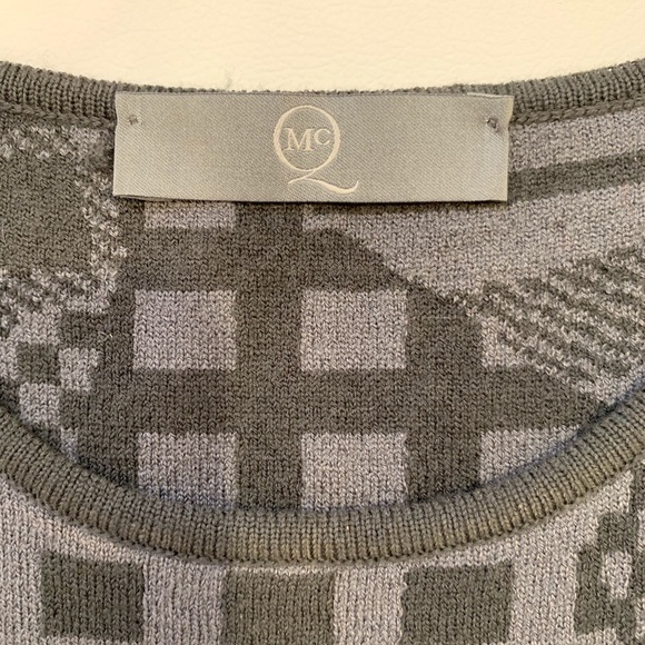 ALEXANDER McQUEEN Gray Combo Wool Dress Sz S - Picture 2 of 4